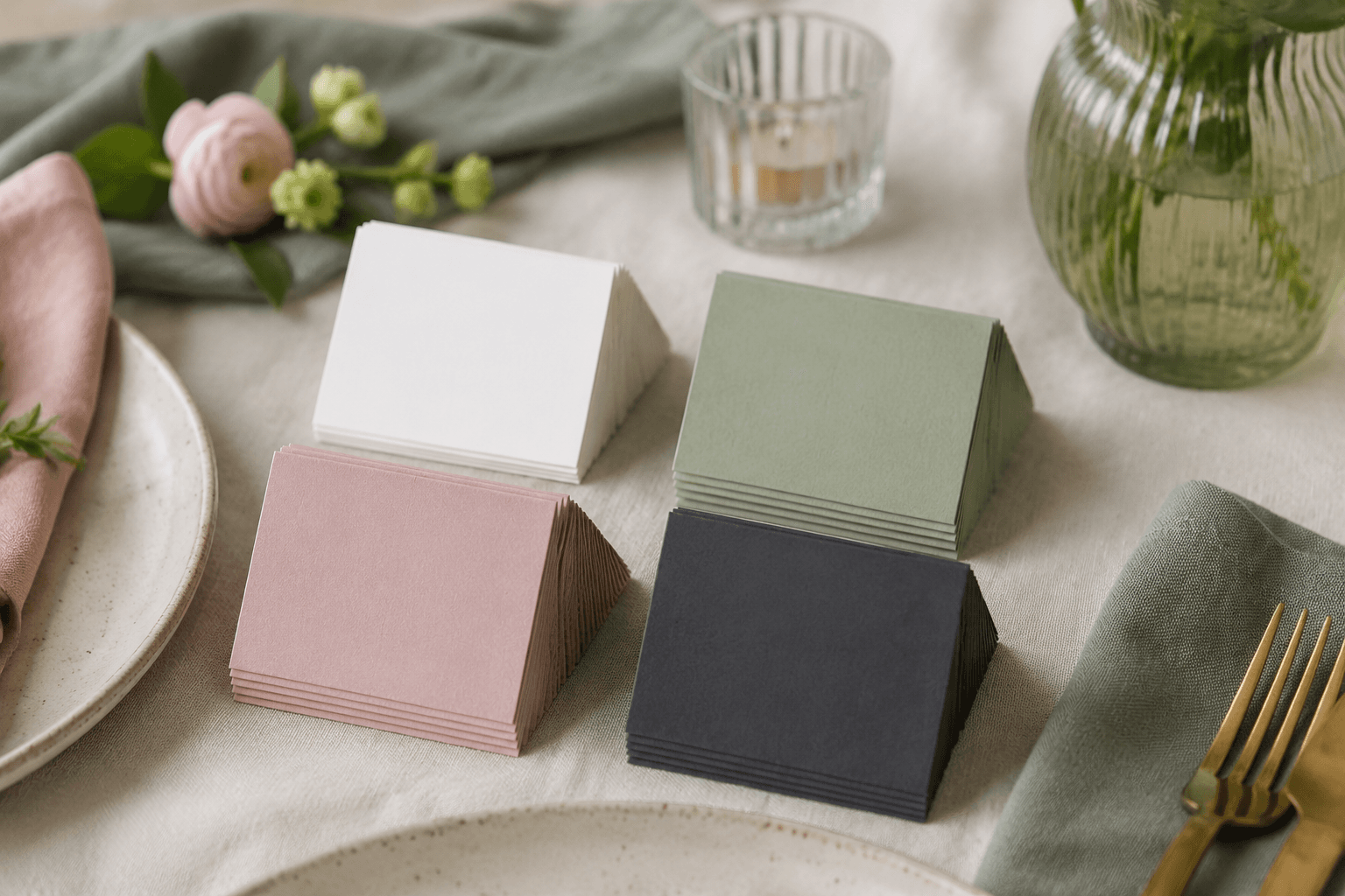 Place Card Blanks (50) — On the table