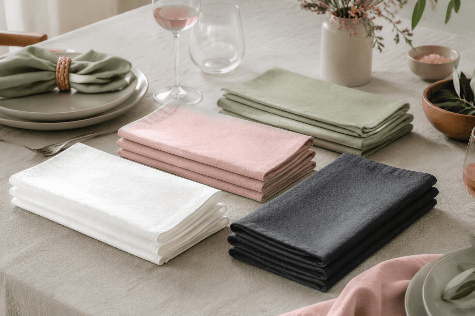 Table Napkins (8) — On the table